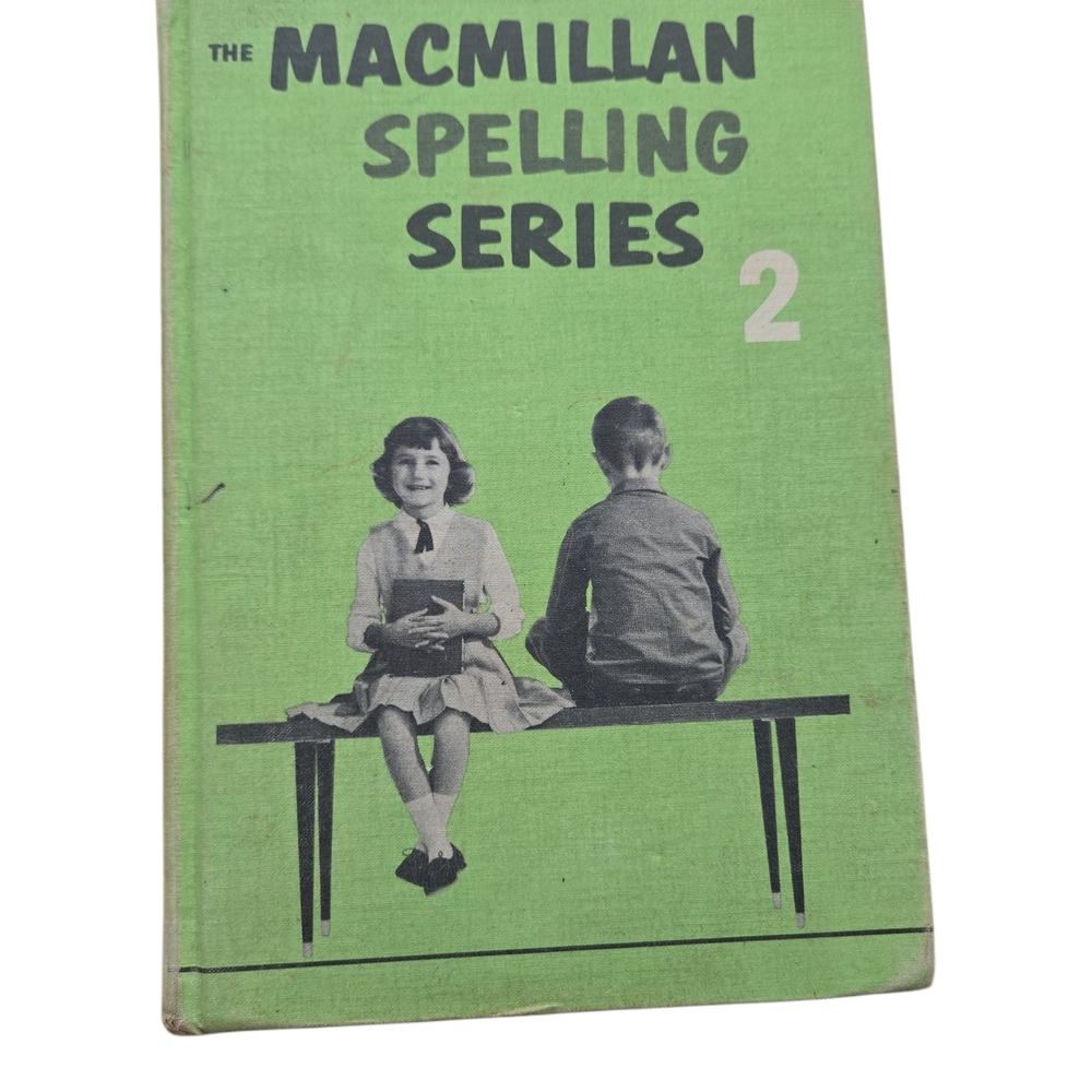 Vintage Green Macmillan Spelling Series 2 Book